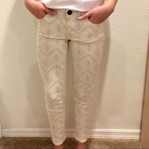 PATTERNED SKINNY JEANS
